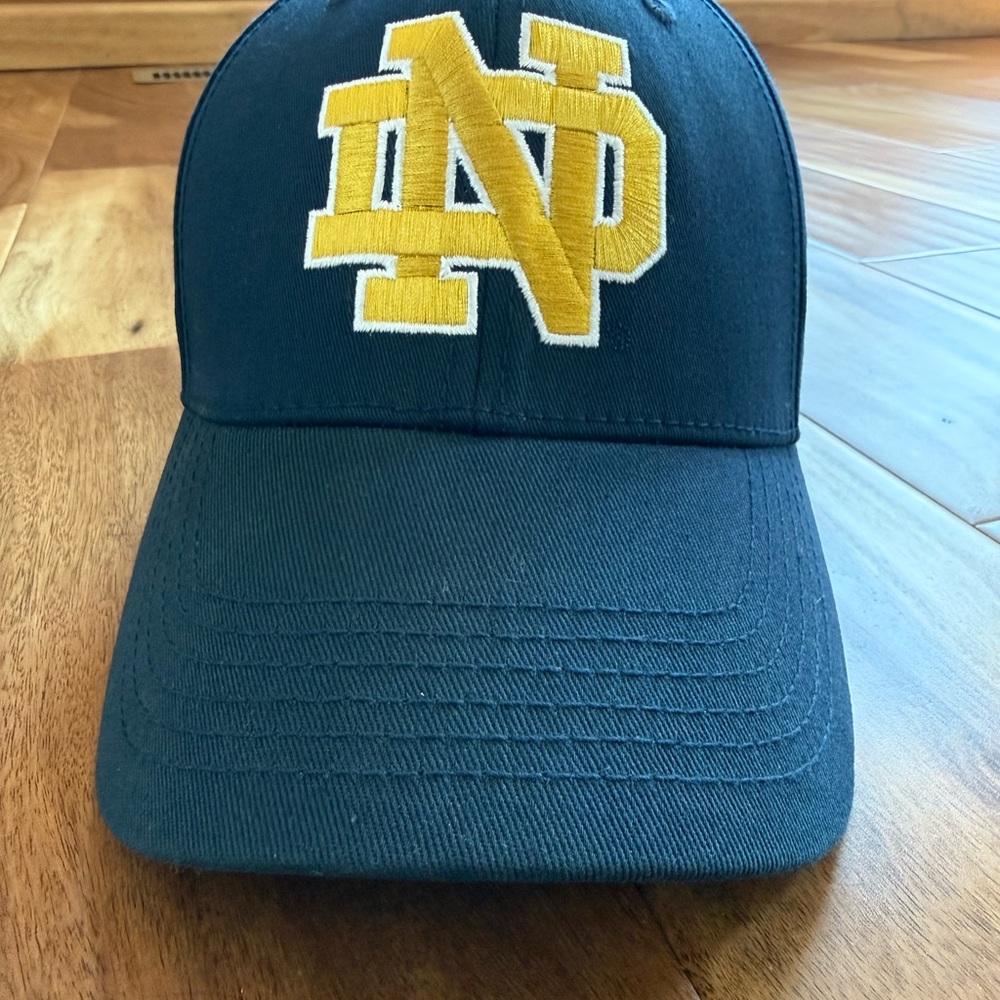 Top of the World Navy and Gold Notre Dame Adjustable Cap